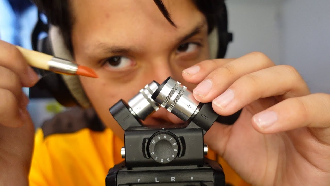 ASMR Ear Cleaning - Plucking, Picking, Tapping, Palpating + Up Close Ear to Ear Whispering
