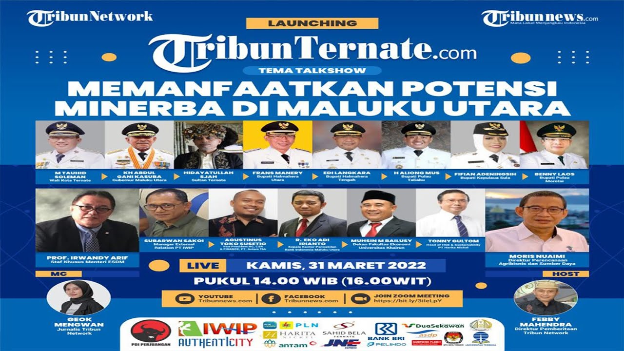 Launching TribunTernate.com: Memanfaatkan Potensi Minerba di Maluku Utara