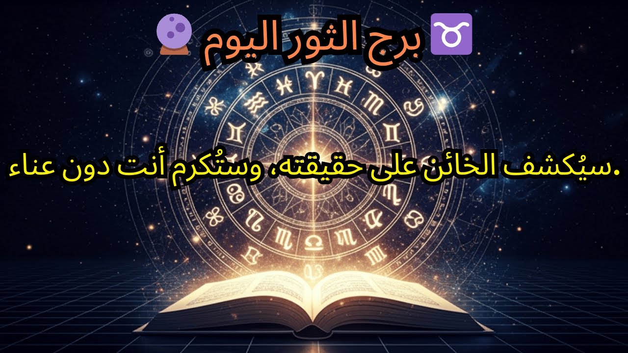 برج الثور لليوم 🔮 ♉️ — سيُكشف الخائن على حقيقته، وستحظى بالتكريم دون عناء.
