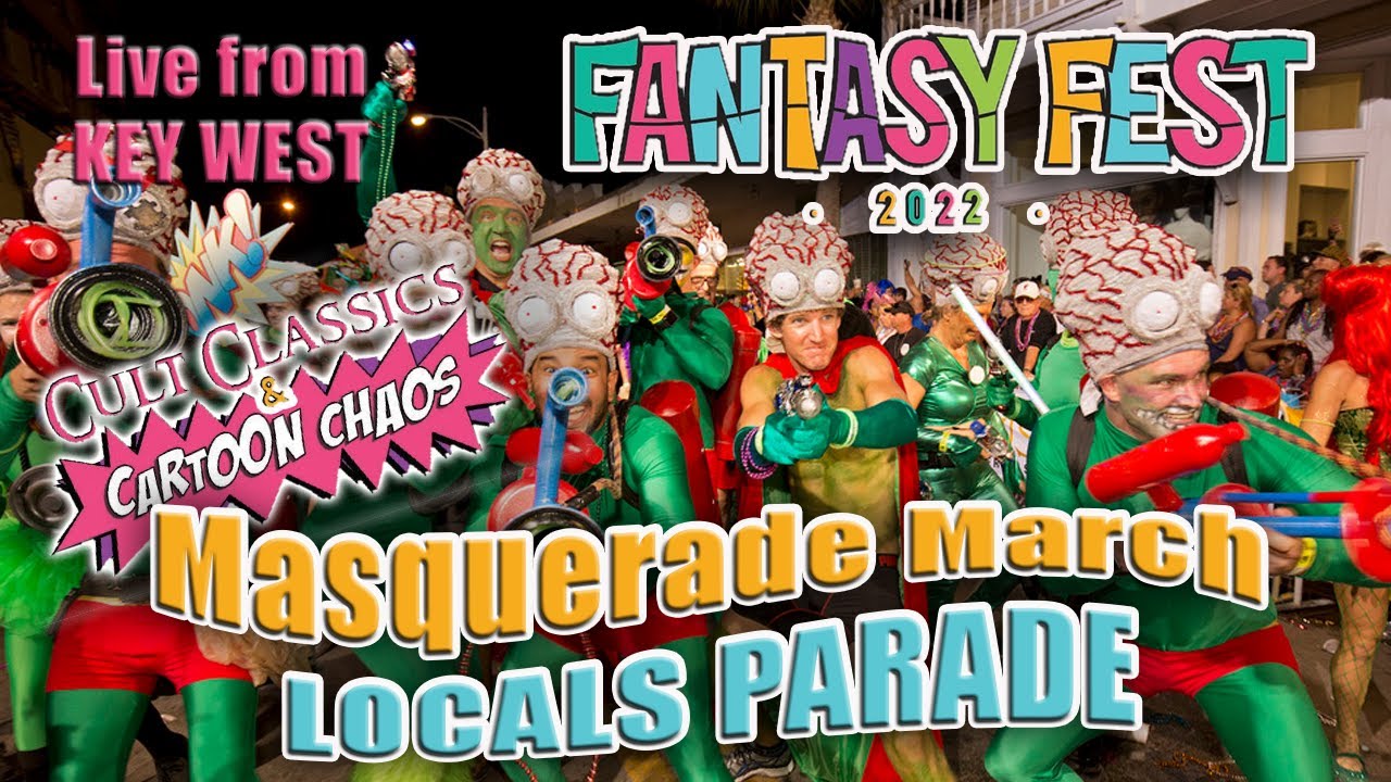 Fantasy Fest - MASQUERADE MARCH - Key West 2022 'Locals Parade' LIVE