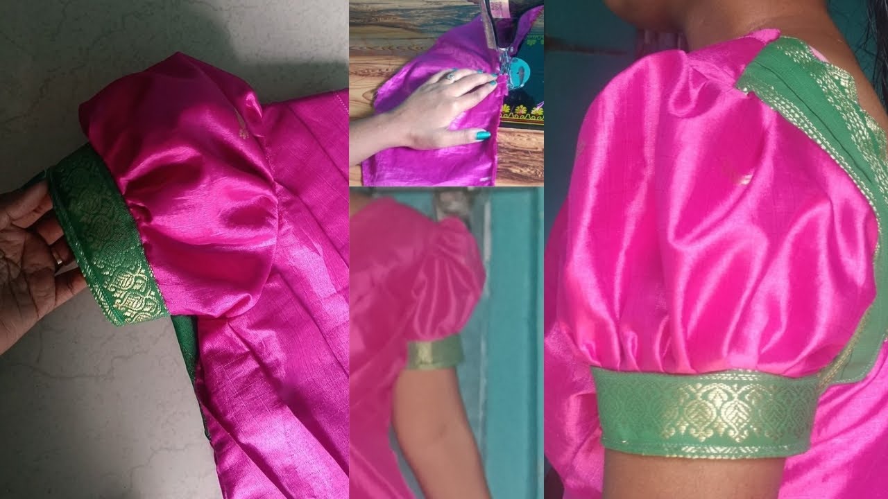 Butta hands cutting and stitching in telugu #puffsleevecutting #puffsleevesdesign 