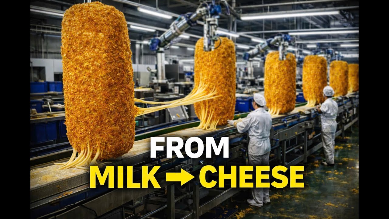 👉 From Milk to Cheese Sticks | Inside a Massive Food Factory