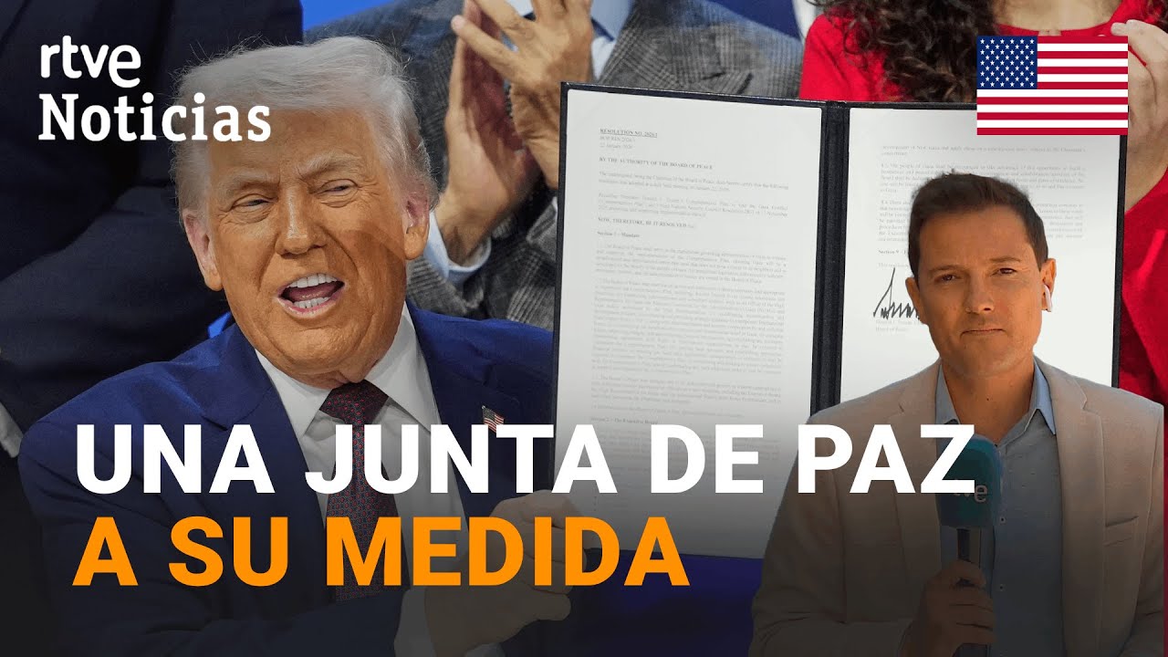 FORO DAVOS | TRUMP presenta la JUNTA de PAZ, que &eacute;l mismo PRESIDE, apoyado por 35 L&Iacute;DERES MUNDIALES
