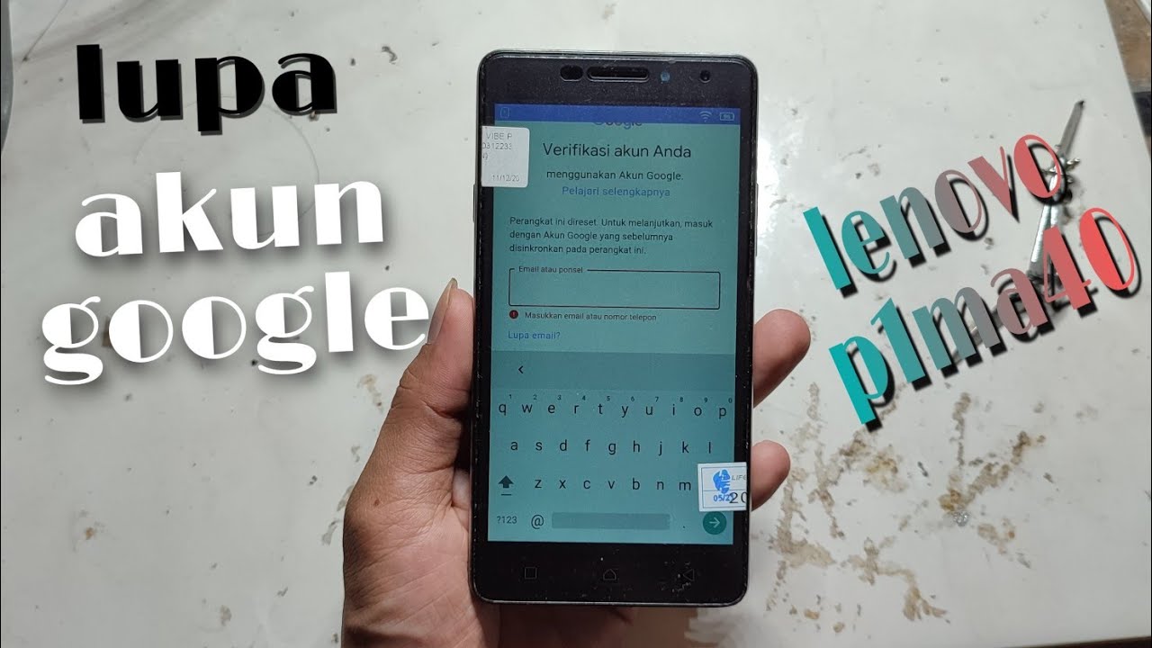 Bypass FRP Lenovo vibe p1ma40 | senam jari