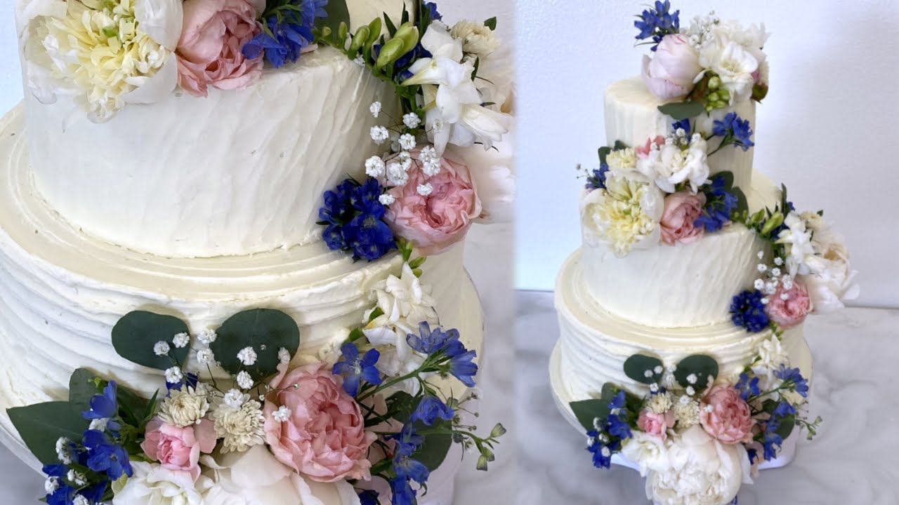 Buttercream can look so ELEGANT in this Decorating Style! Simple and Stunning Cake Decorating