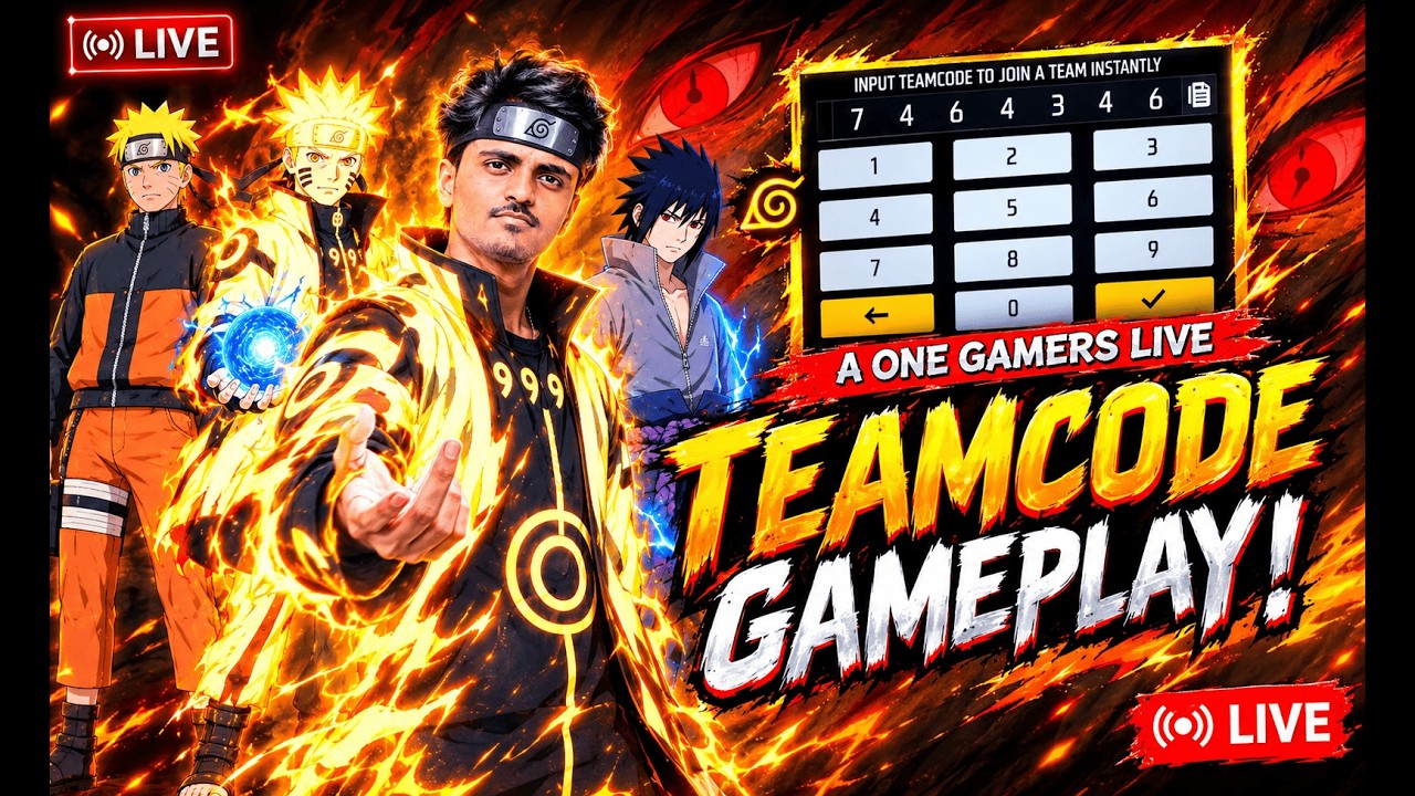 🔴[Live] Free Fire Live TEAM CODE GIVEAWAY GO TO 2 millon | Free FIre | Custom Room Free Fire |