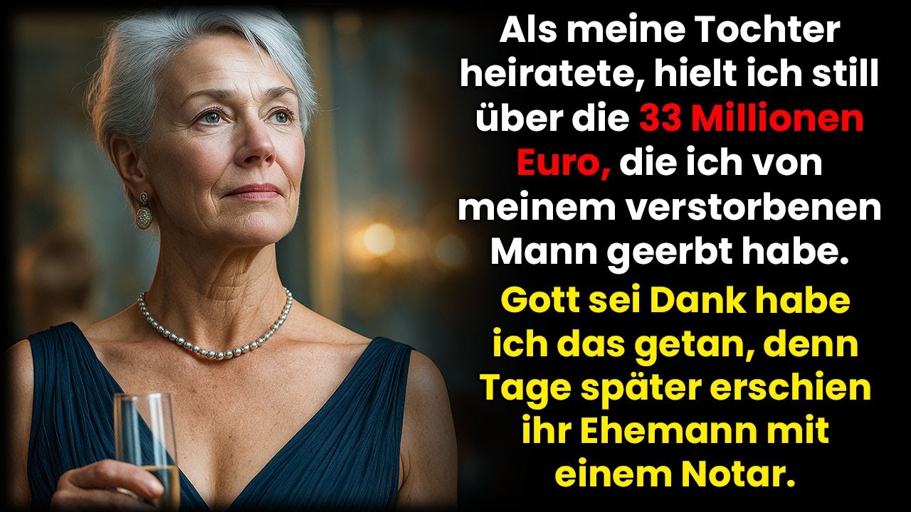 Bei der Hochzeit meiner Tochter schwieg ich über das 33-Millionen-Erbe meines verstorbenen Mannes.