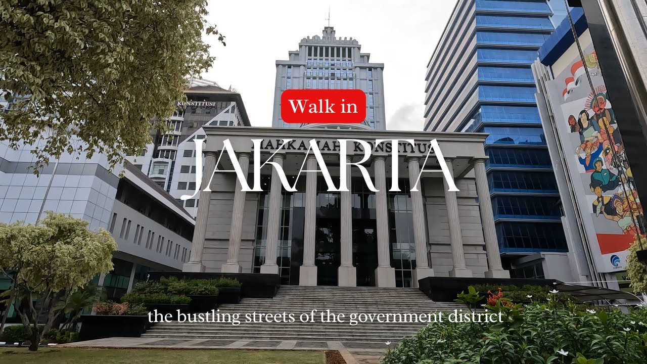 🇮🇩 Walking in the Government District | Central Jakarta [4K GoPro]