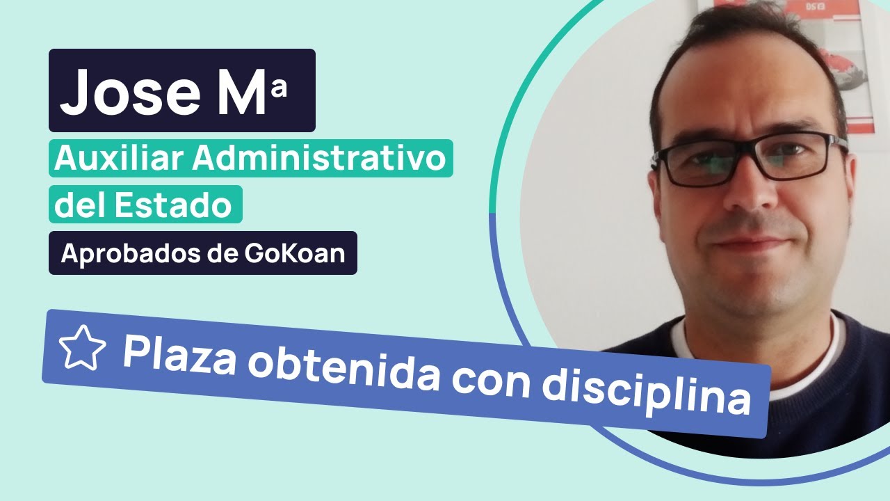 Motivación para opositores: La historia de José