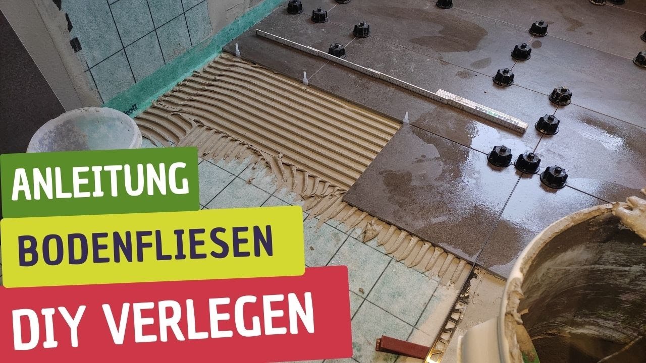 DIY Fliesenlegen für Bodenfliesen im Buttering Floating