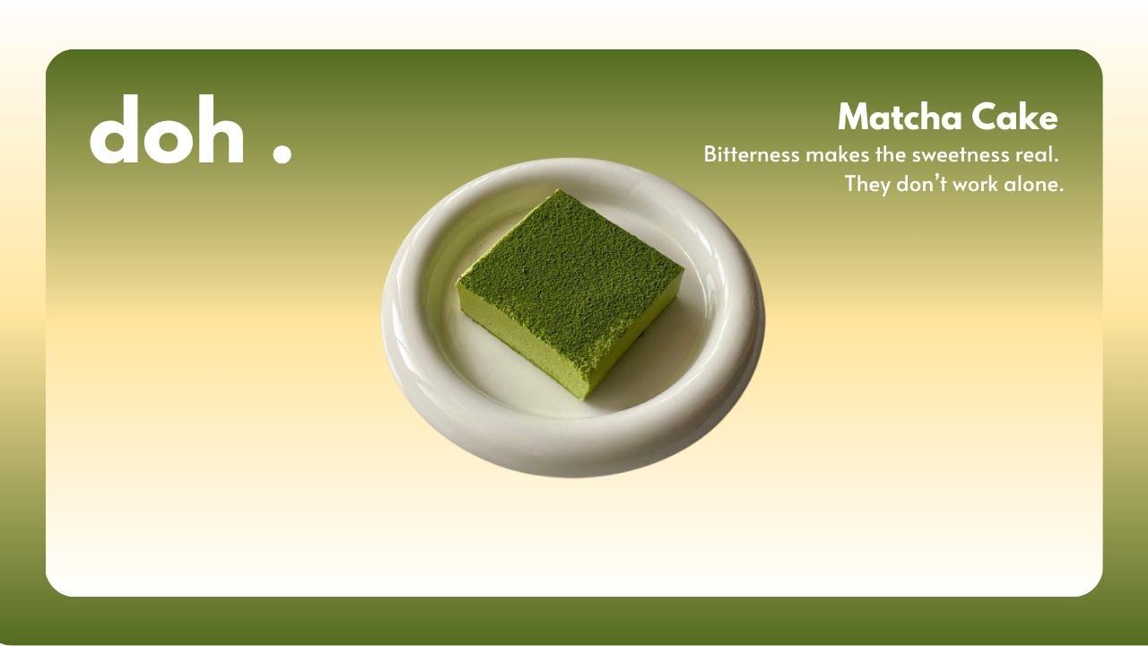 matcha cake.