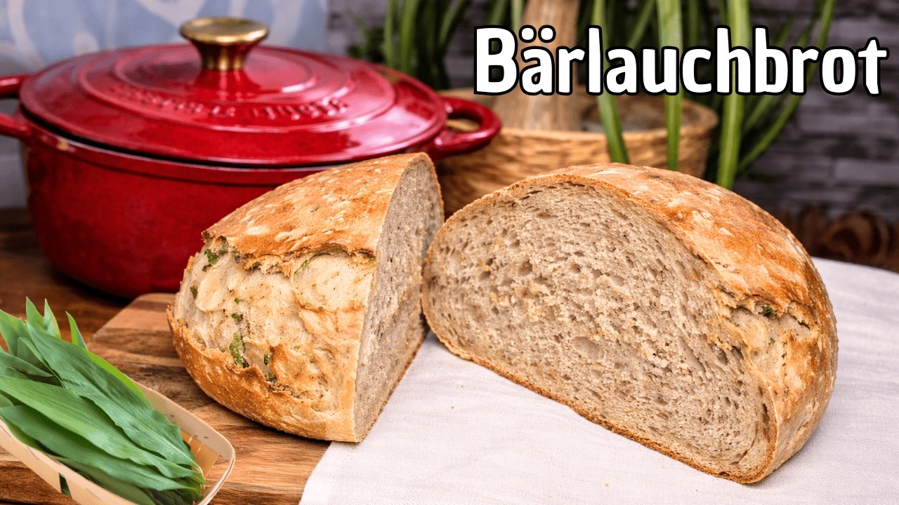 Bestes Bärlauchbrot aus dem Topf 😋 einfaches Rezept für knuspriges Brot #300