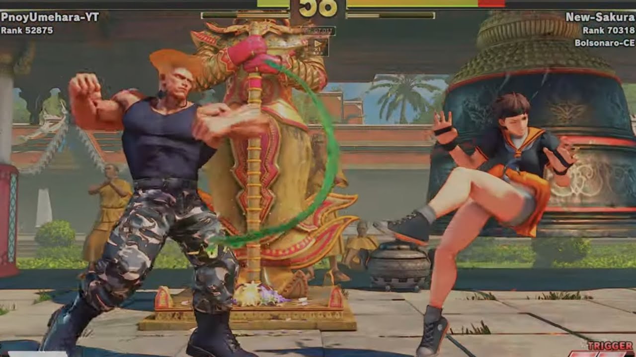 Guile VS Sakura (New-Sakura) | Street Fighter V: Champion Edition