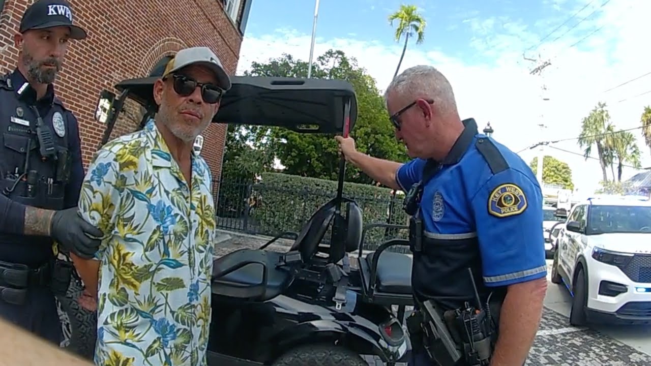 Man Runs Over Friend with Golf Cart, Then Leaves Him Behind
