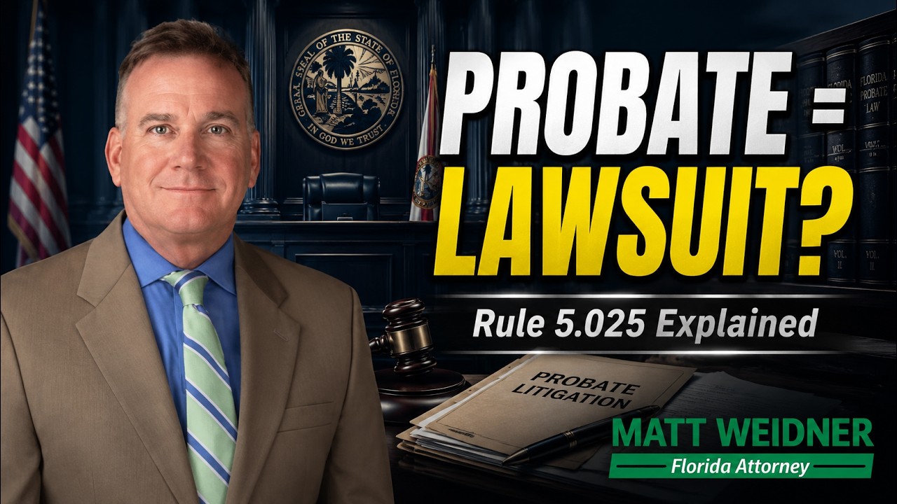 Florida Probate Rule 5.025 Explained: Adversary Proceedings & Probate Litigation