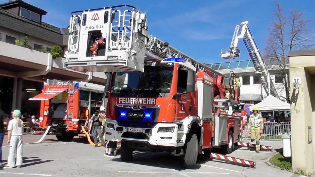 [Anfahrt zur Schauübung] TLF-A 3000/200 FF Jenbach + DLK FF Eben am Achensee
