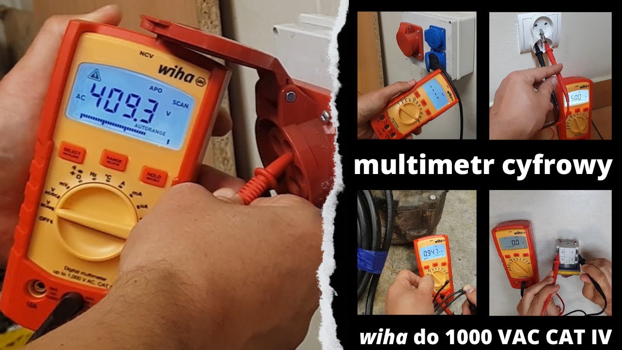 ZOBACZ CO i JAK MIERZY WIHA - Multimetr cyfrowy uniwersalny do 1000 VAC/DC CAT IV
