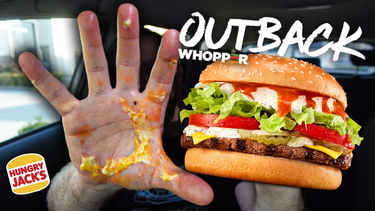 Hungry Jack's Outback Whopper: Their SLOPPIEST Whopper Yet?