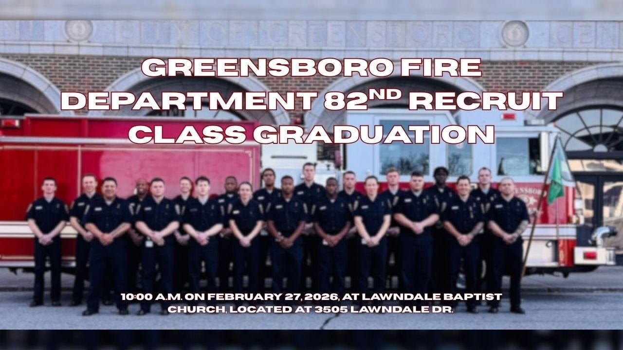 82nd Greensboro Fire Academy Graduation