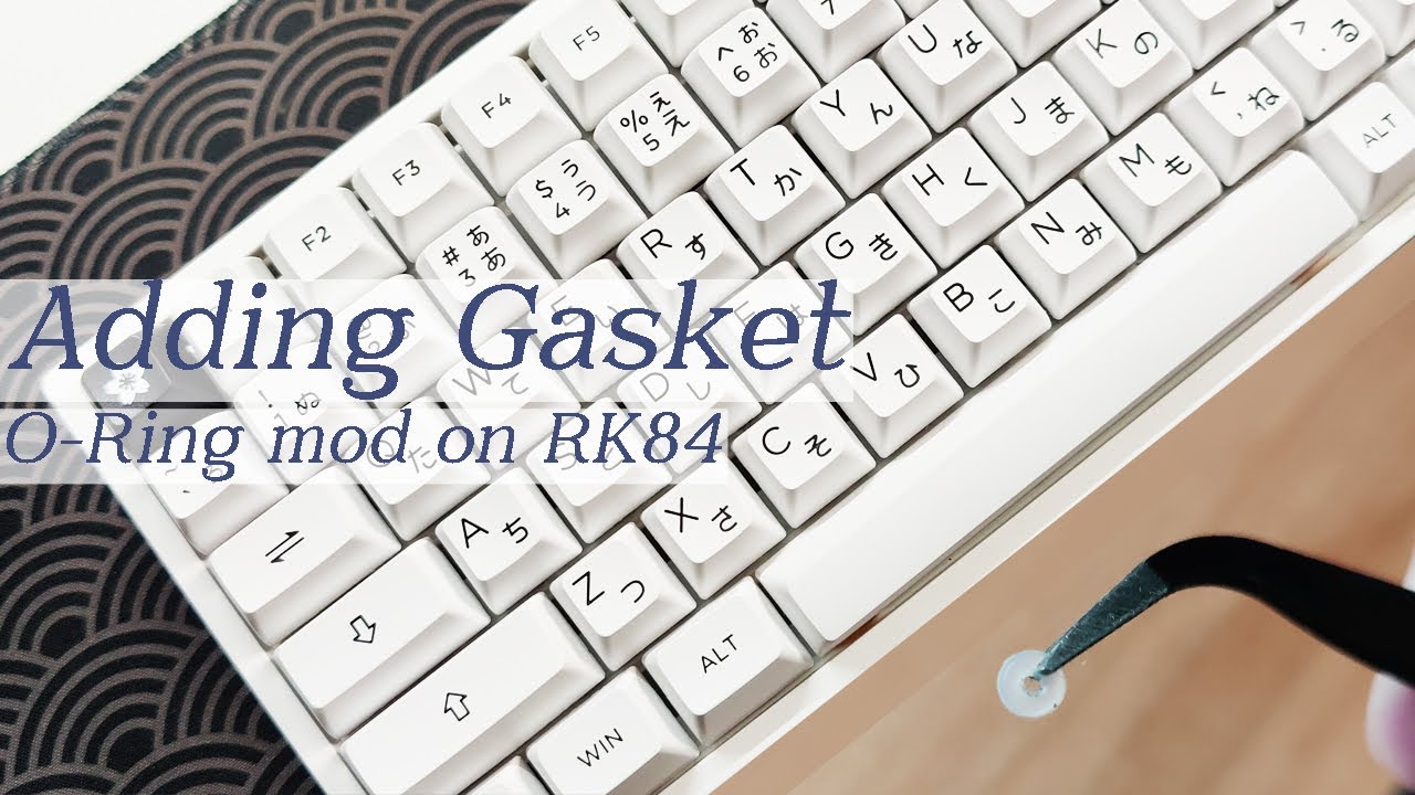 Adding gasket to RK84 keyboard | O-Ring Mod