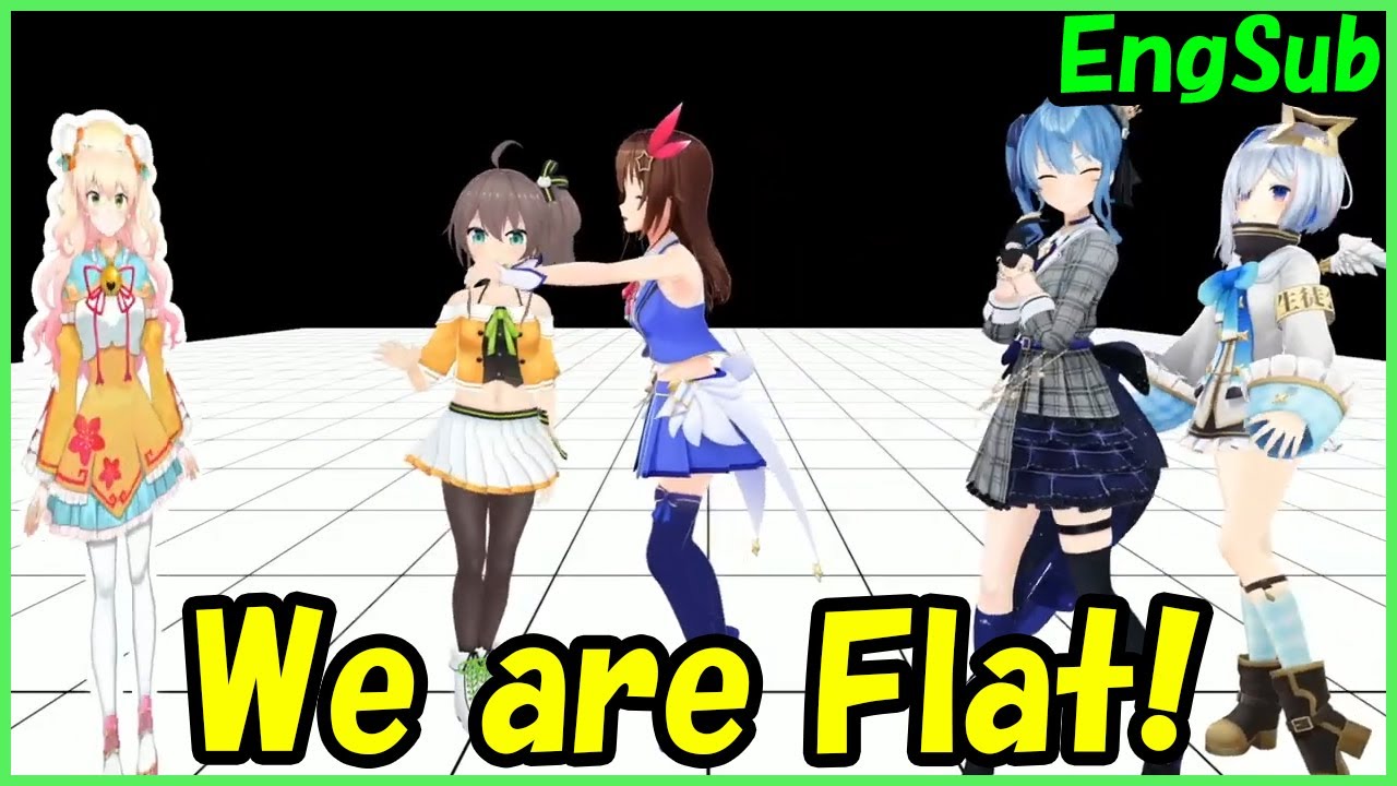 Tokino Sora/Natsuiro Masturi - We are flat! - Momosuzu Nene/Hoshimachi Suisei/Amane Kanata