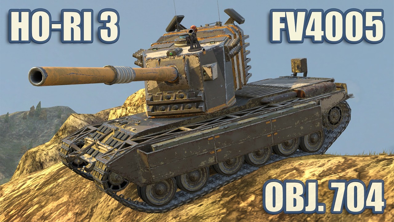 Ho-Ri Type III, FV4005 & Object 704 &bull; WoT Blitz Gameplay