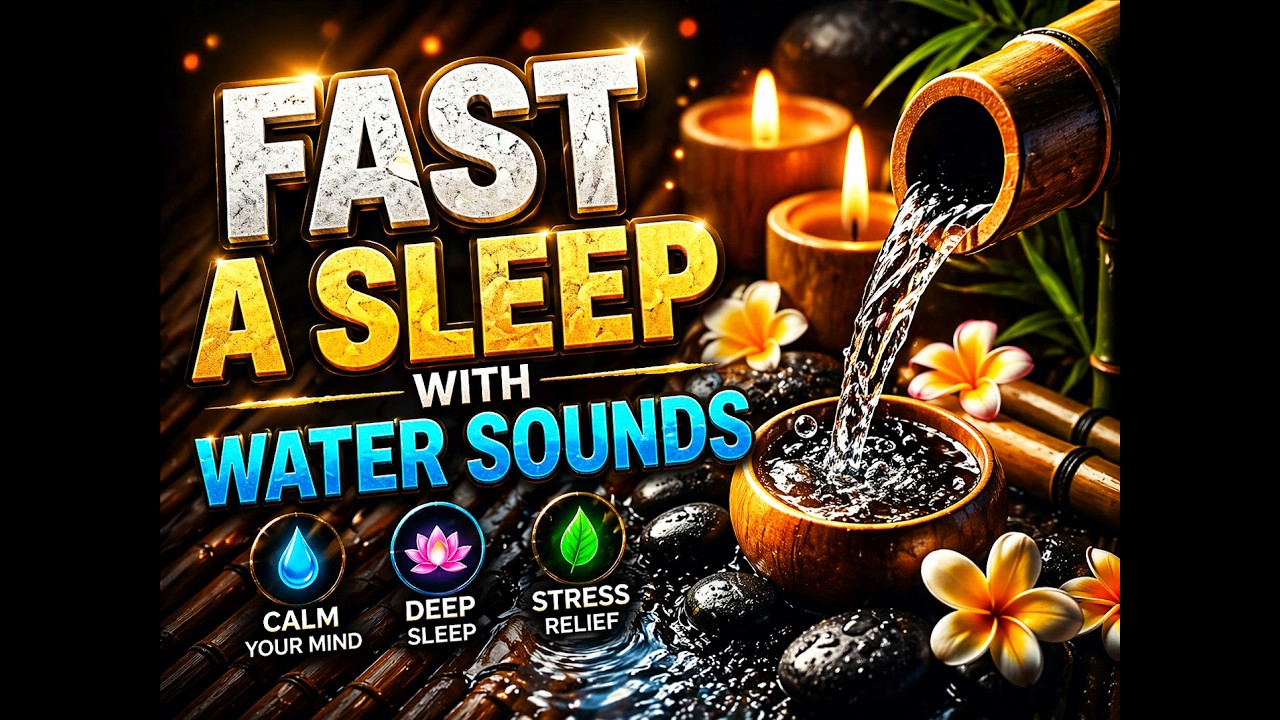 Best Water Sounds and Soft Piano for Deep Sleep and Relaxation 🌙💧🎹