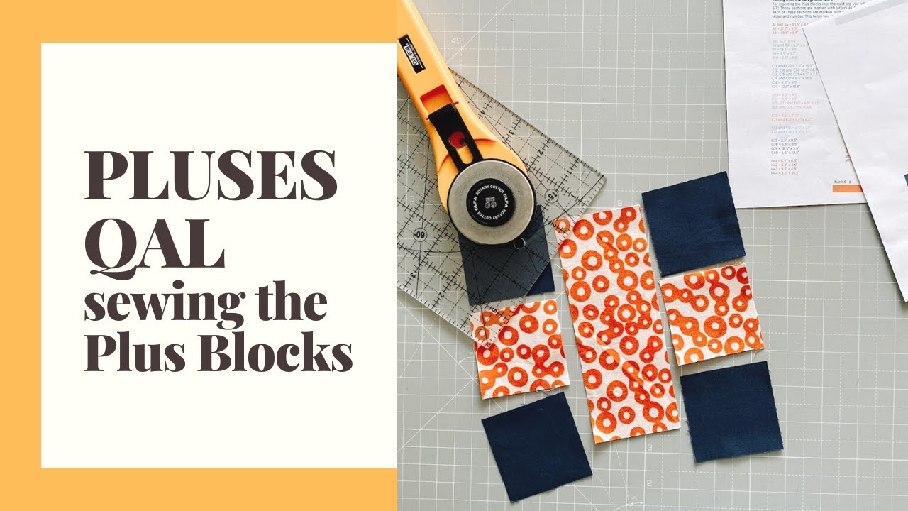 FREE Quilt Along Pluses by Brigitte Heitland - 4 Sewing the Plus Blocks