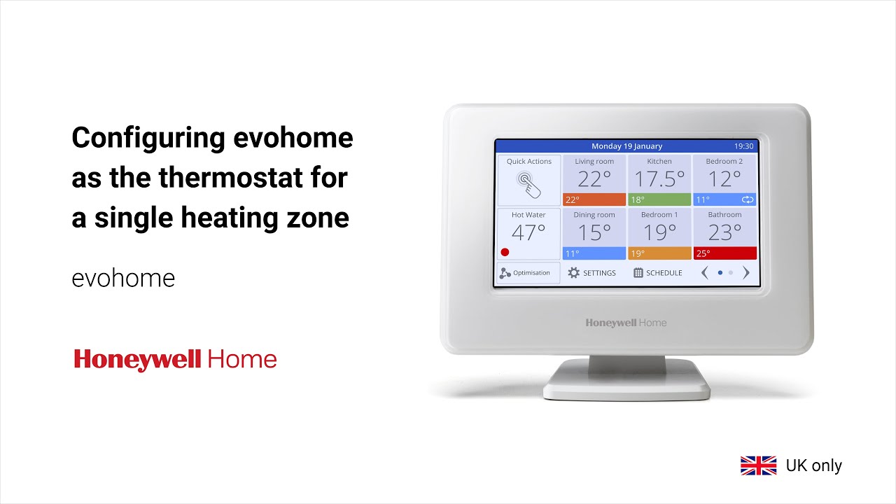 Configuring Honeywell Home evohome as the Thermostat for a Single Heating Zone