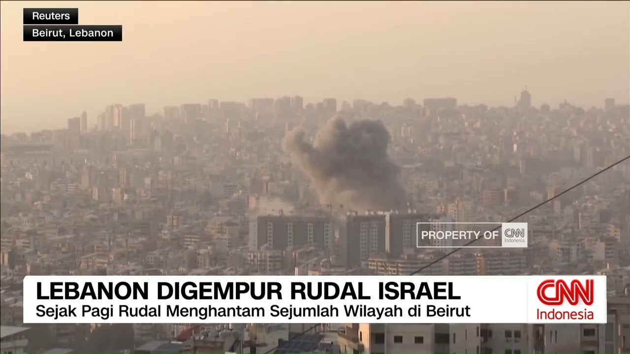 Serangan Israel ke Lebanon Tewaskan 700 Orang, 800 Ribu Warga Mengungsi