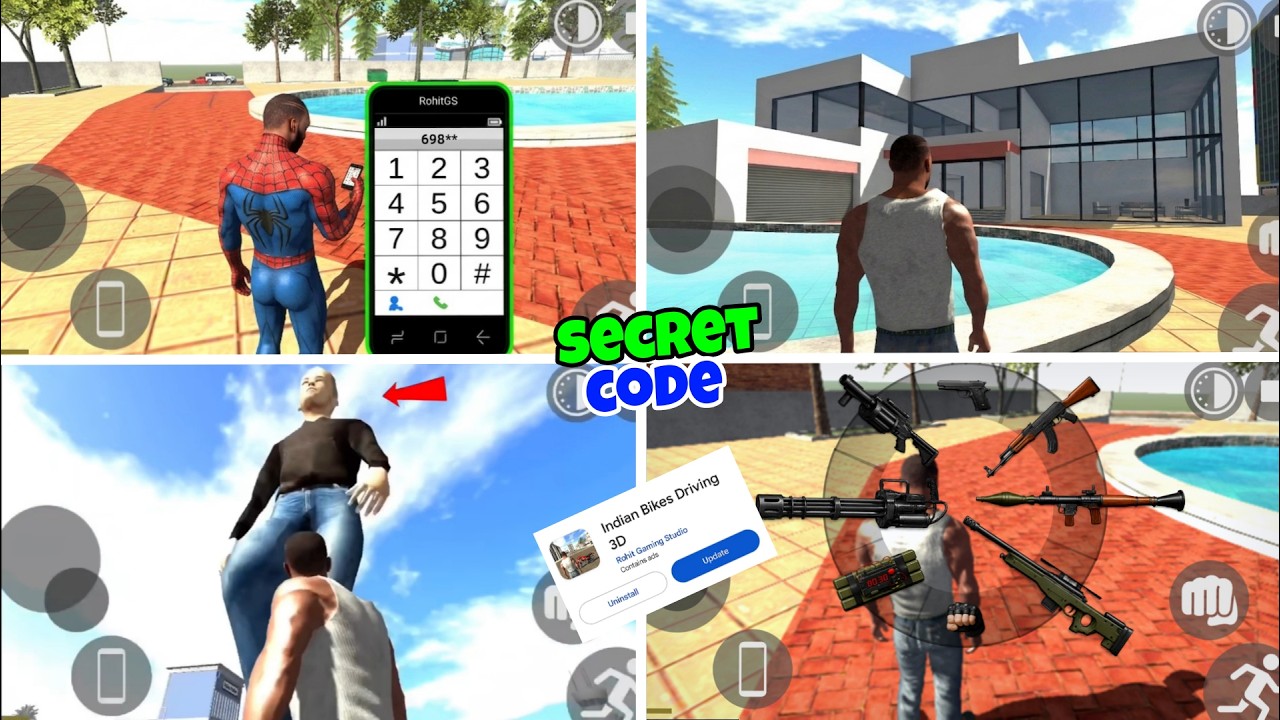 NEW UPDATE ALL TOP 100+ CHEAT CODE?? INDIAN BIKE DRIVING 3D NEW UPDATE 2026
