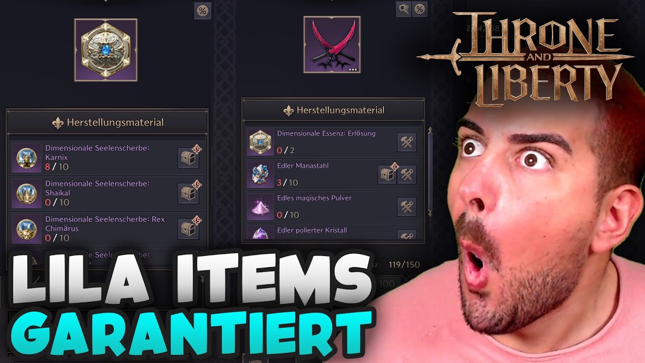 Throne & Liberty Lila Items GARANTIERT ohne RNG/GLÜCK in TnL TaL - Wakayashi
