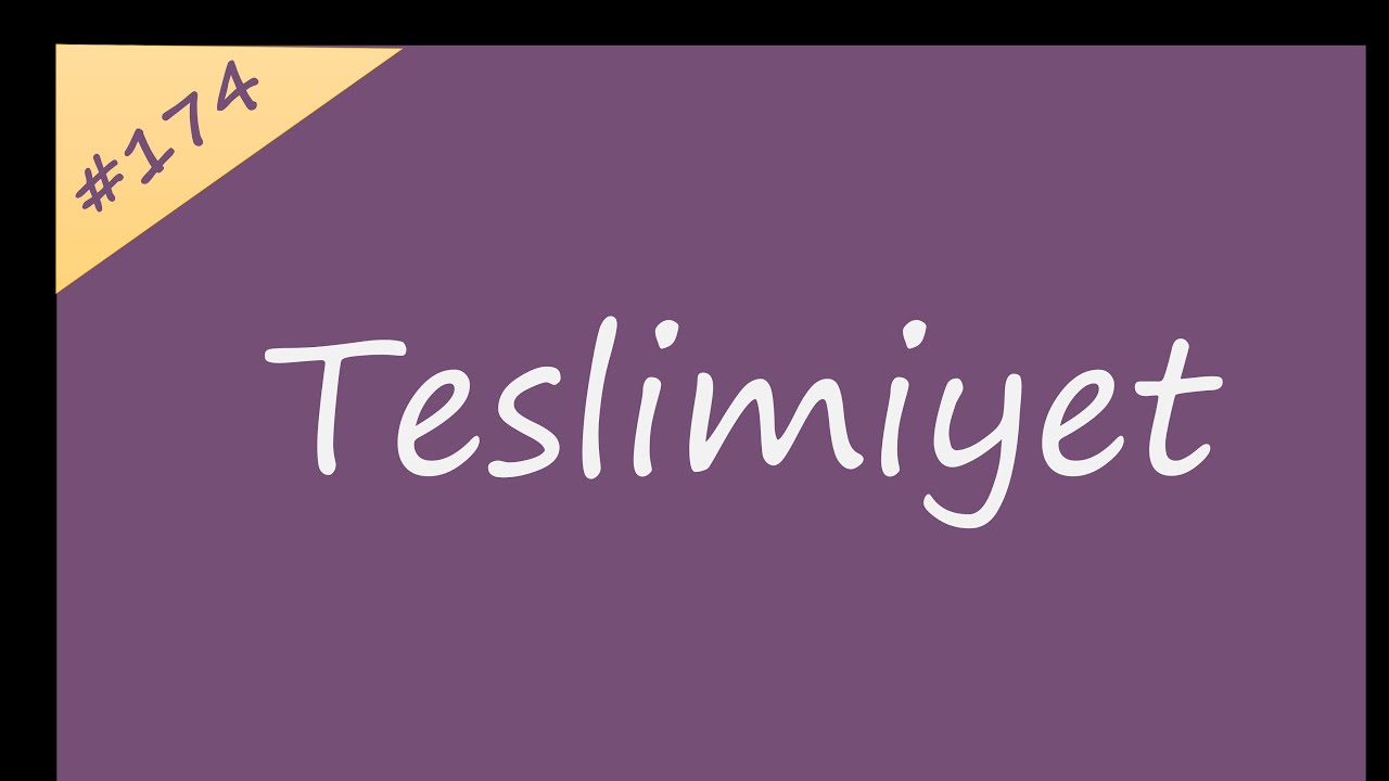 Teslimiyet (Metin Bobaroğlu)