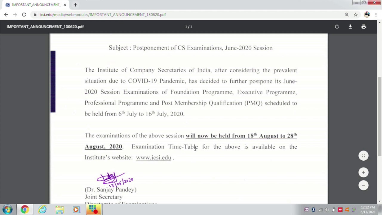 CS EXAMS POSTPONED AGAIN.