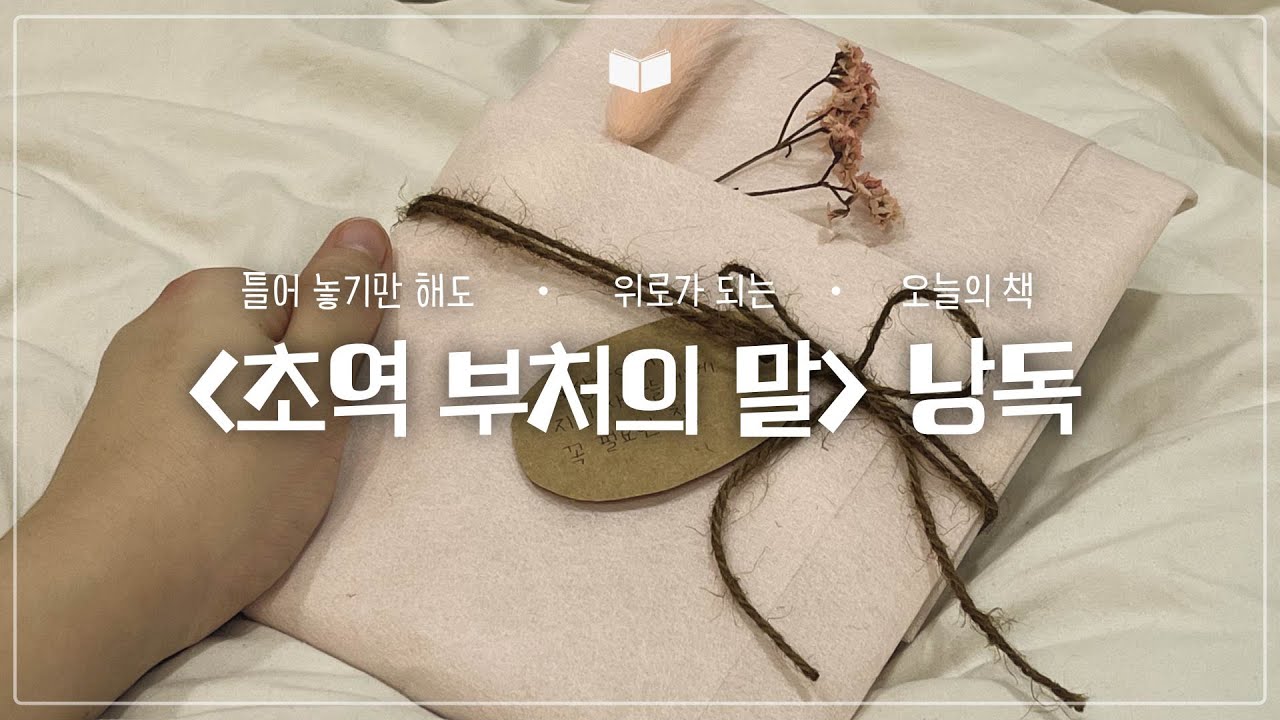 『초역 부처의 말』낭독 ONLY 🎧｜ 오디오북 ASMR ｜책 읽어주는 여자 📖