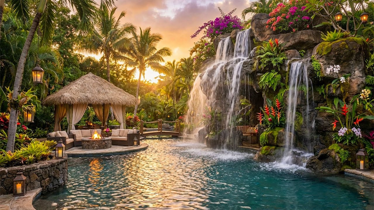 Crystal Waters of the Emerald Lagoon 🌿💦 | Relaxing Forest Birds for Deep Focus & Calm