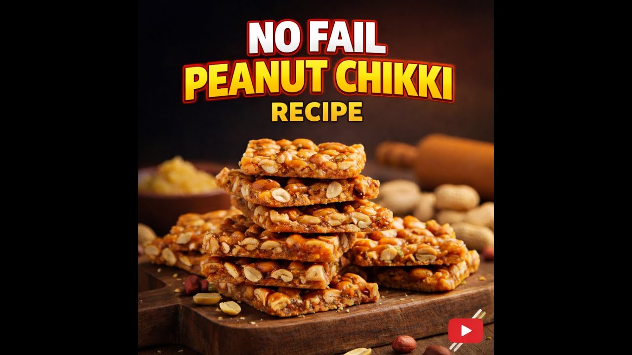 Perfect Peanut Chikki Recipe | No Fail Gur Chikki at Home