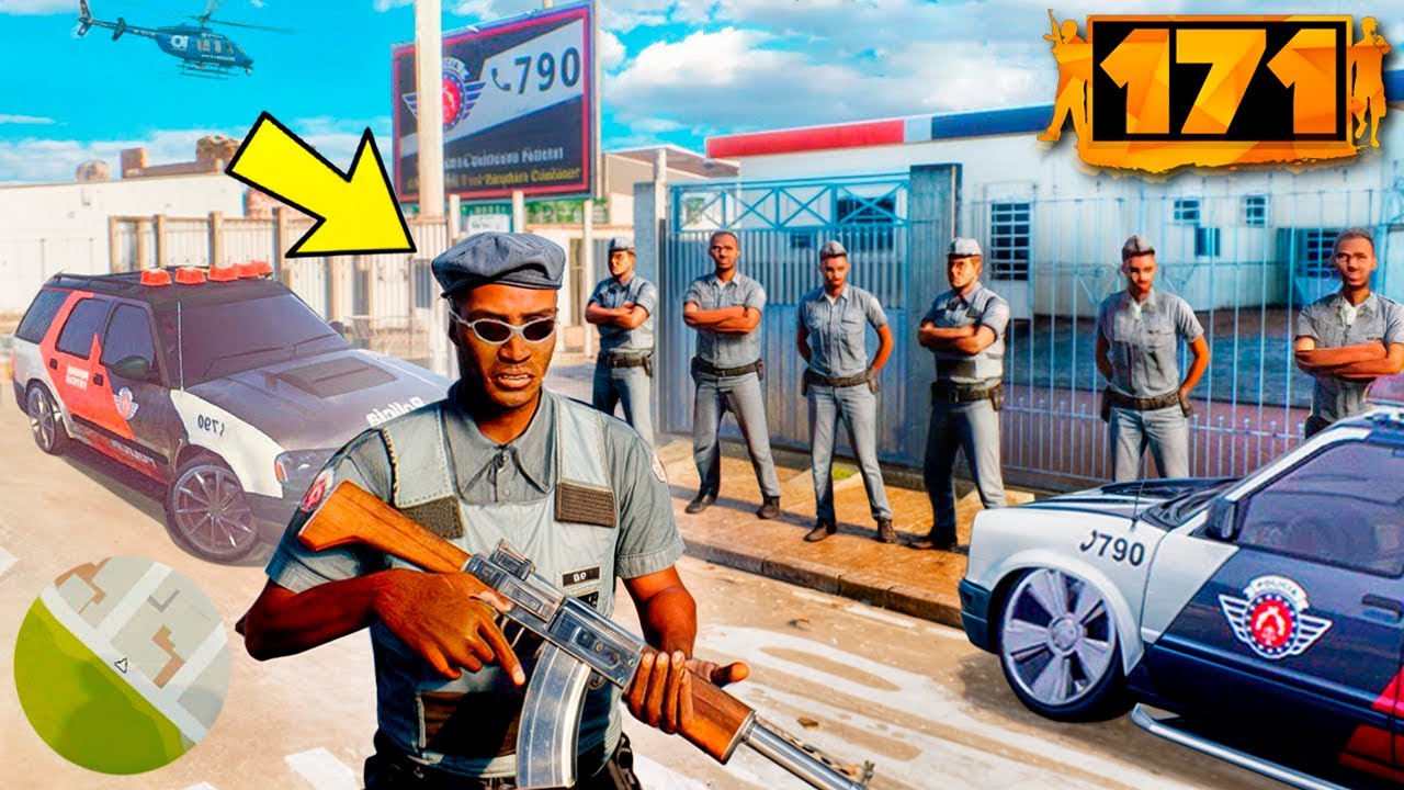 INVADI A FAVELA COMO UM POLICIAL no GTA BRASILEIRO!! (171)