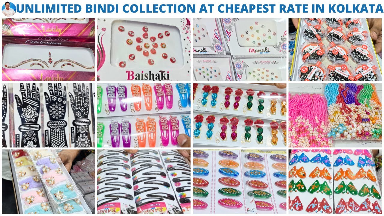Kolkata’s Biggest Wholesale Shop for Bindi & Hair Accessories | Factory Price