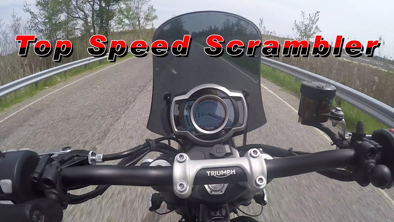 Triumph Scrambler 1200... DNK tune, Top Speed, 2000 mile review