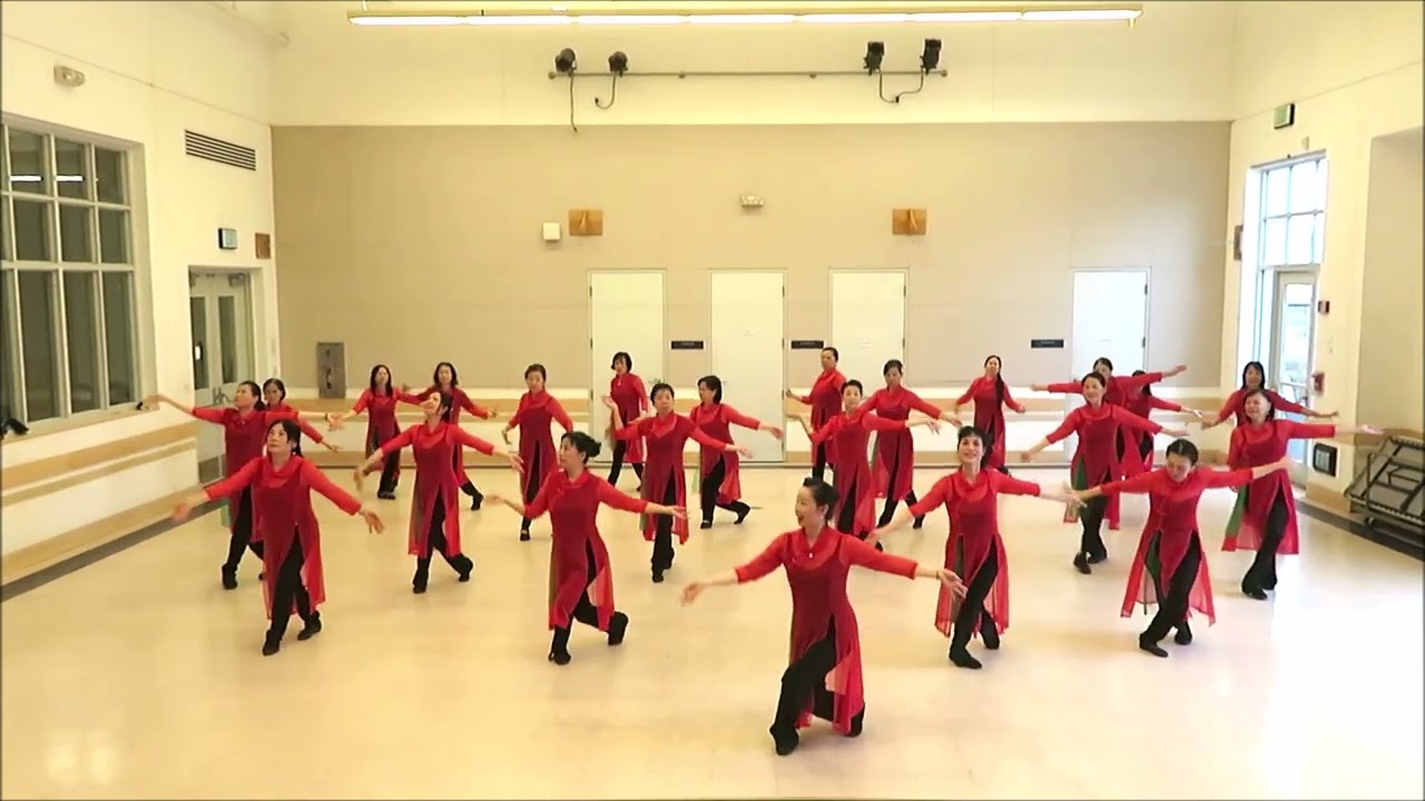 花妖 練習 12-19-23 Chinese Cultural Dance Class @SF Richmond Rec. Center 三藩市花姿采舞蹈團