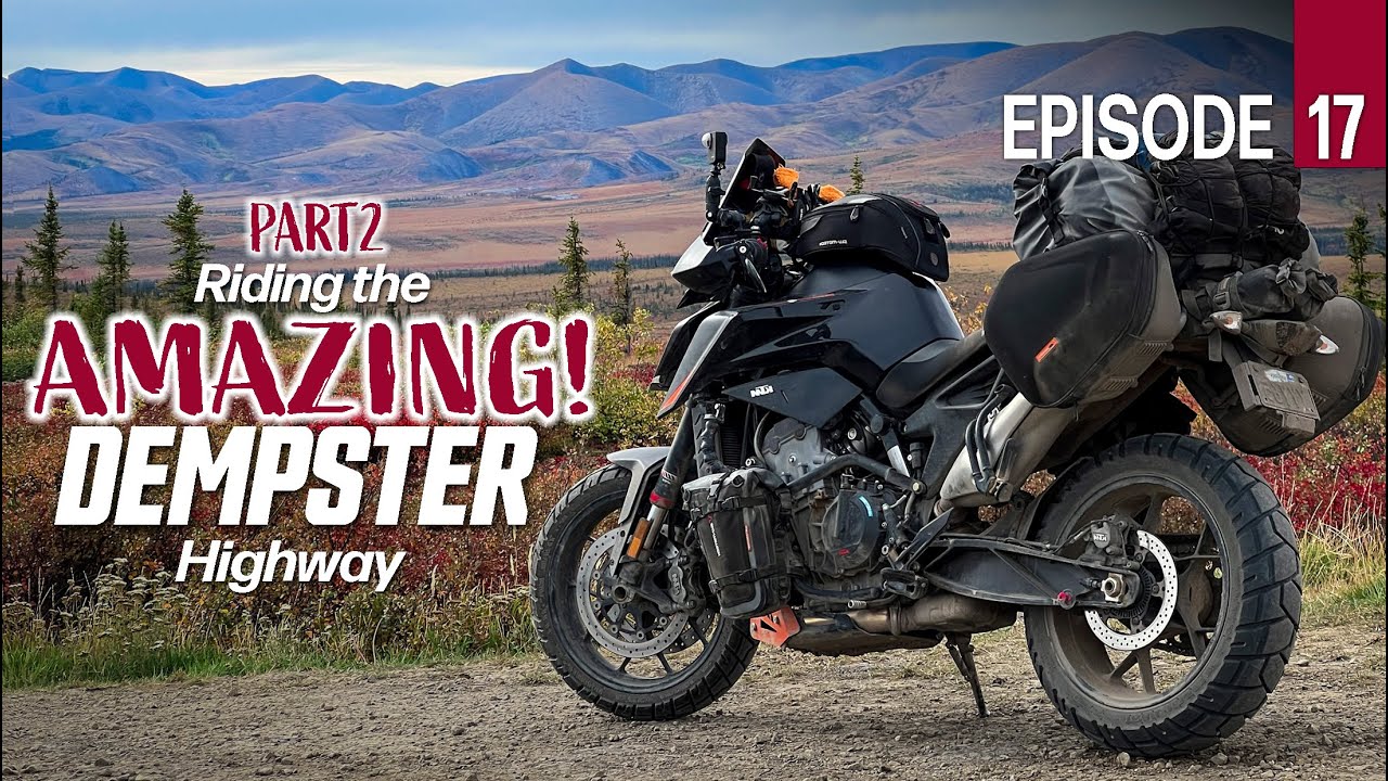 Motorcycle Riding Heaven with Mind blowing scenery! Riding the Dempster to the Arctic - Part 2