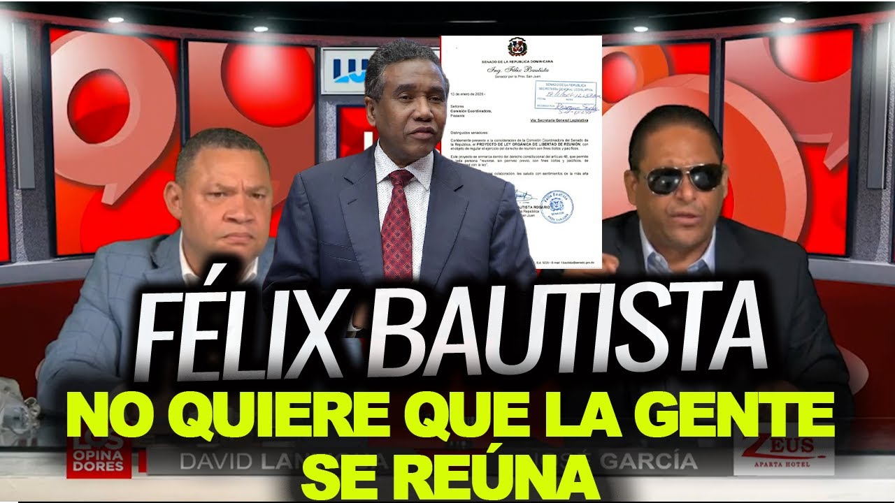 El CARAJETE de Félix Bautista quiere prohibir que la gente se reúna