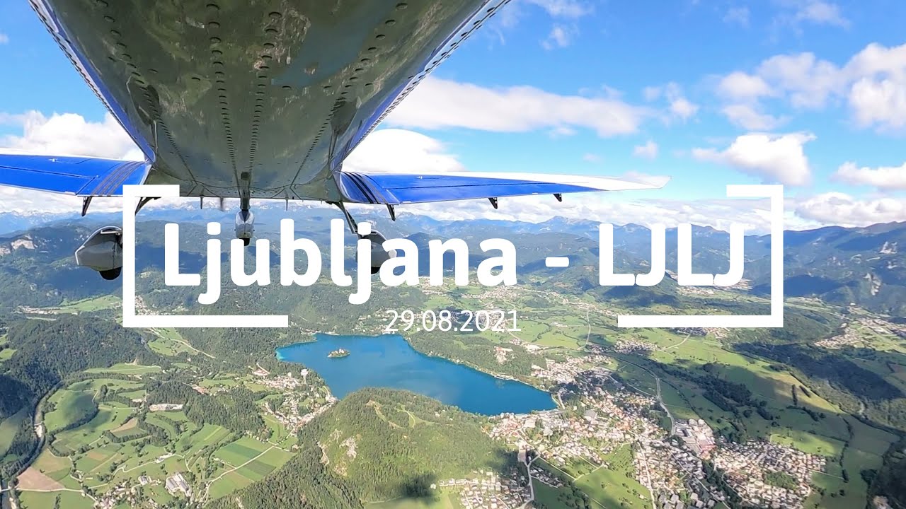 Flying in Slovenia - Ljubljana (LJLJ) with ATC | 4K | VFR | Bristell B23