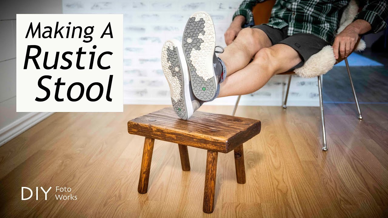 Making a Rustic Stool I DIY I 4K