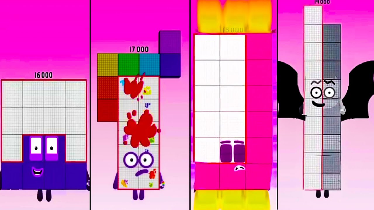 Sprunki OC ALL Numberblocks 16 000M - 18 000M | Compilation Incredibox #sprunki #numberblock