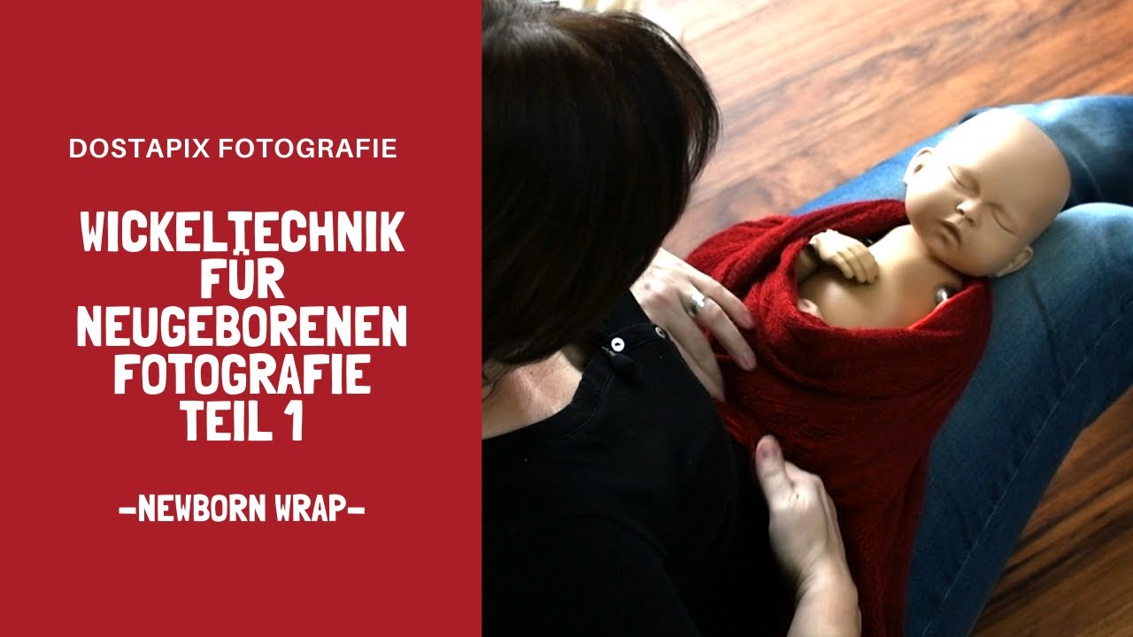 Wickeltechnik für Neugeborenenfotos Teil 1 -  das Nest - wrapping technique for newborn photography