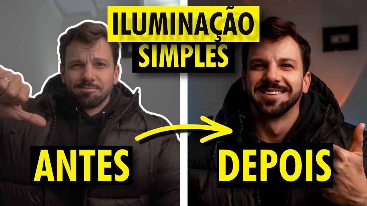 Faça uma ILUMINAÇÃO PROFISSIONAL, simples e barata para os seus vídeos
