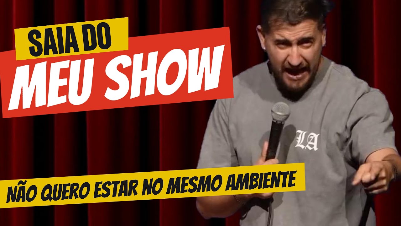 AFONSO PADILHA REVOLTADO COM MULHER DA PLATEIA