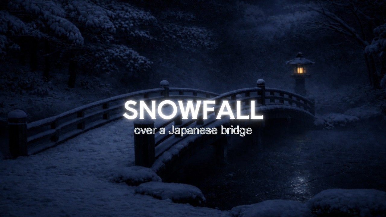 Snowfall –❄️ Japanese Bridge & Traditional Music